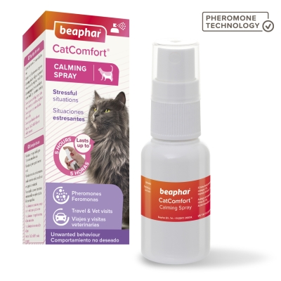 Beaphar CatComfortCalming Spray - успокояващ спрей с феромони за котки